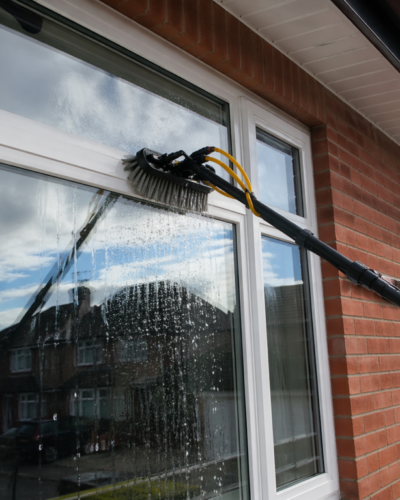 Removes leaves and debris Helps prevent blockages Keeps gutters flowing properly.