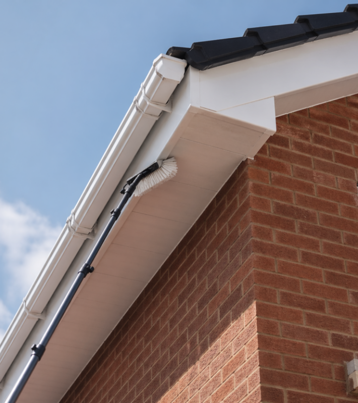 soffit and fascia cleaning in Leeds, Wakefield, Castleford, Pontefract and Knottingley